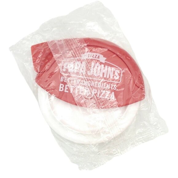 Papa John’s Johns Round Pizza Cutter Brand New & Sealed Plastic Rolling‎ Cutter - Picture 1 of 4